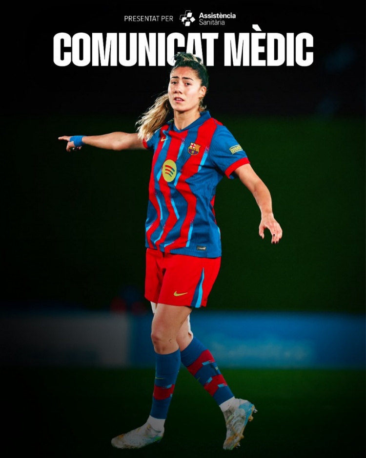 开云移动端-巴萨女足官方：阿莱桑德里右膝前十字韧带断裂，未来几天接受手术